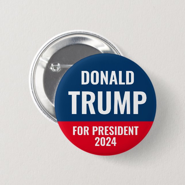 Donald Trump För President 2028 Knapp (Framsida & baksida)