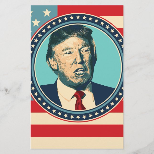 Donald Trump för president Brevpapper (Framsida)
