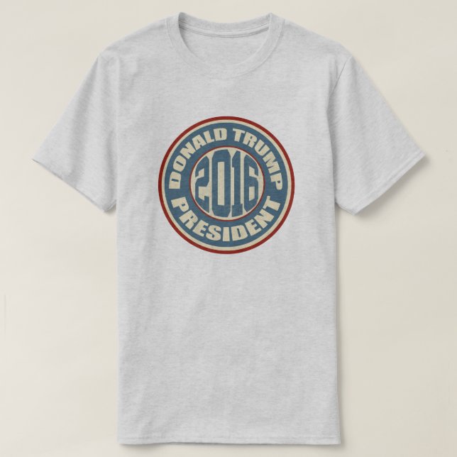Donald Trump för president i 2016 T-shirt (Design framsida)