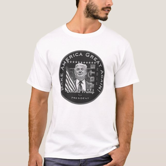 Donald Trump för president i 2016 Tee Shirt (Framsida)