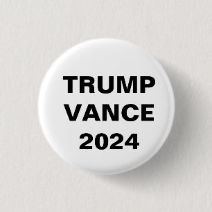 Donald Trump för president JD Vance VP 2024 Knapp