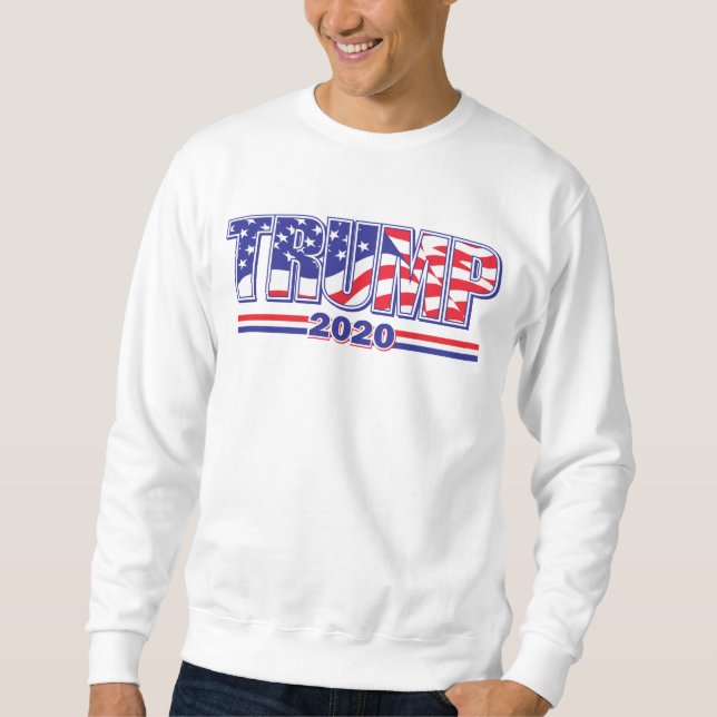 Donald Trump för president Trump 2020 Lång Ärmad Tröja (Framsida)
