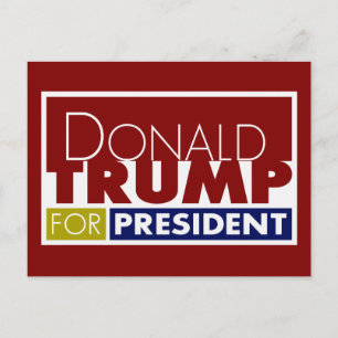 Donald Trump för president V1 Vykort
