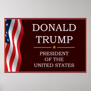 Donald Trump för president V3 Poster