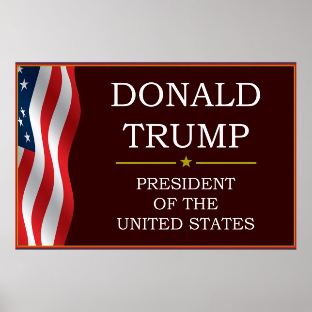 Donald Trump för president V3 Poster (Framsidan)