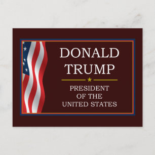 Donald Trump för president V3 Vykort