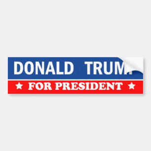 Donald Trump för presidenten 2016 Bildekal
