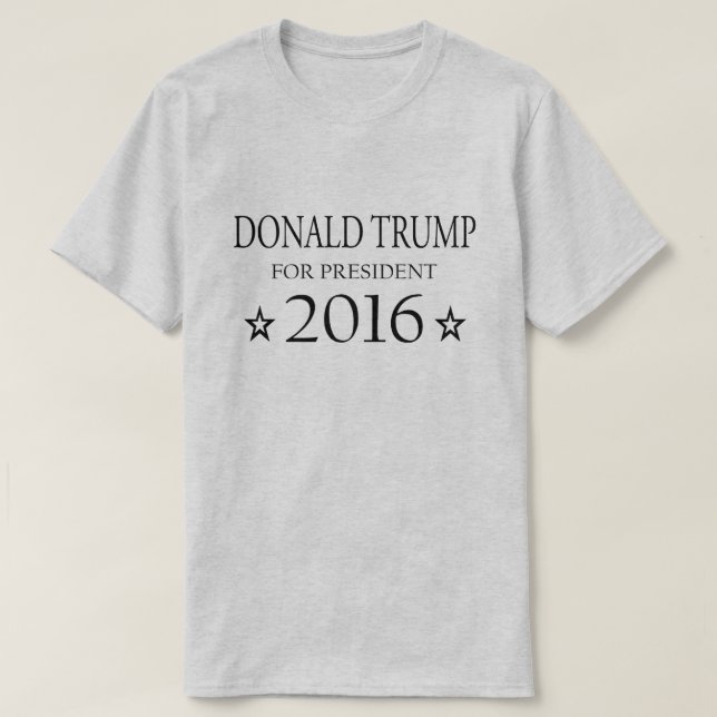 Donald Trump för presidenten 2016 T-shirt (Design framsida)