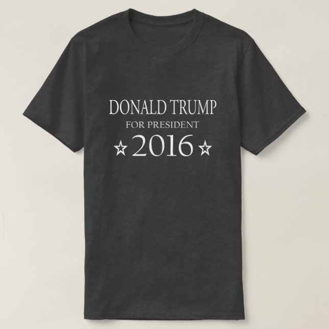 Donald Trump för presidenten 2016 T Shirt (Design framsida)