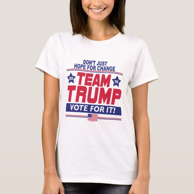 Donald Trump för presidenten 2016 Tee (Framsida)
