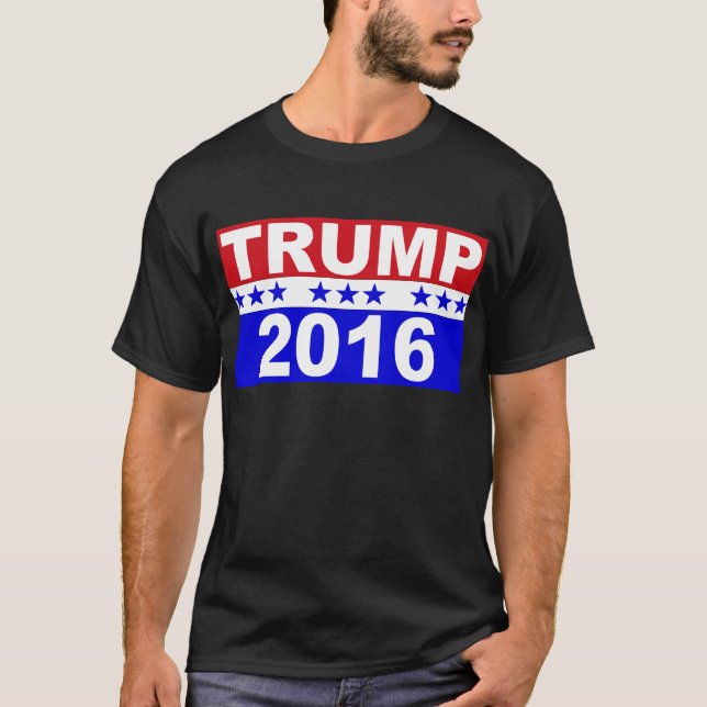 Donald Trump för presidenten 2016 Tee (Framsida)