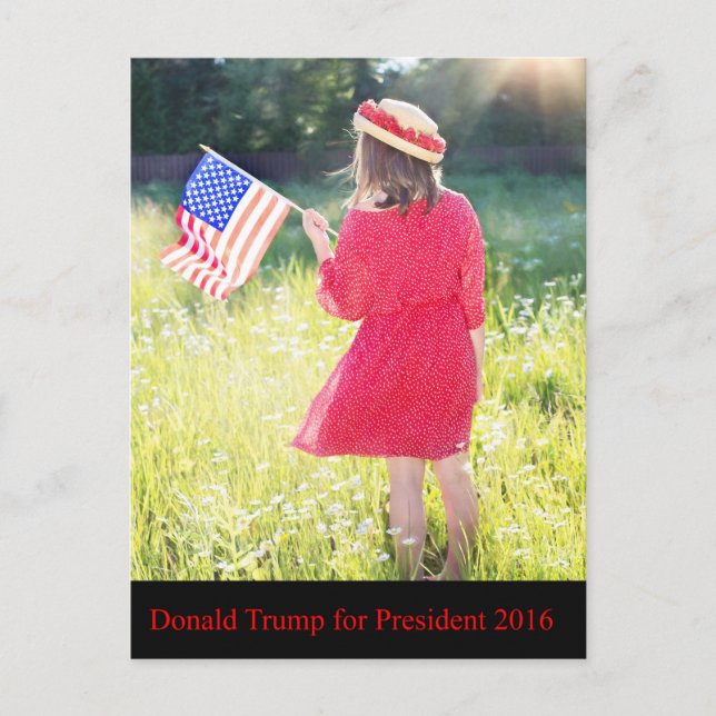 Donald Trump för presidenten 2016 Vykort (Framsida)