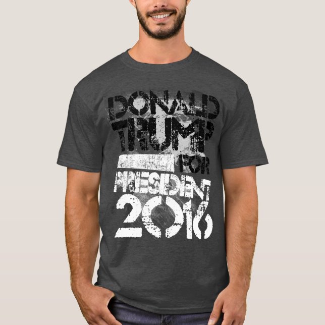 Donald Trump för presidentGrunge T-shirt (Framsida)