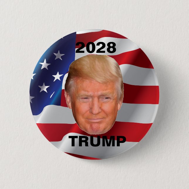Donald Trump - Förenade Stater president 2028 Knapp (Framsida)