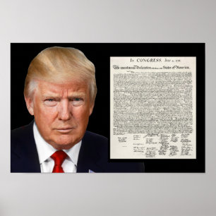 Donald Trump & förklaringen av självständighet Poster