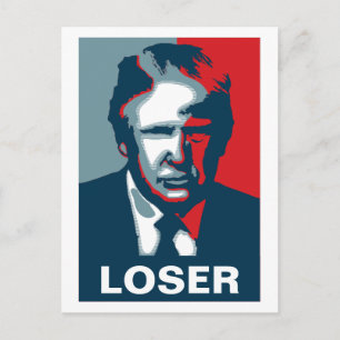 Donald Trump förlorare Vykort