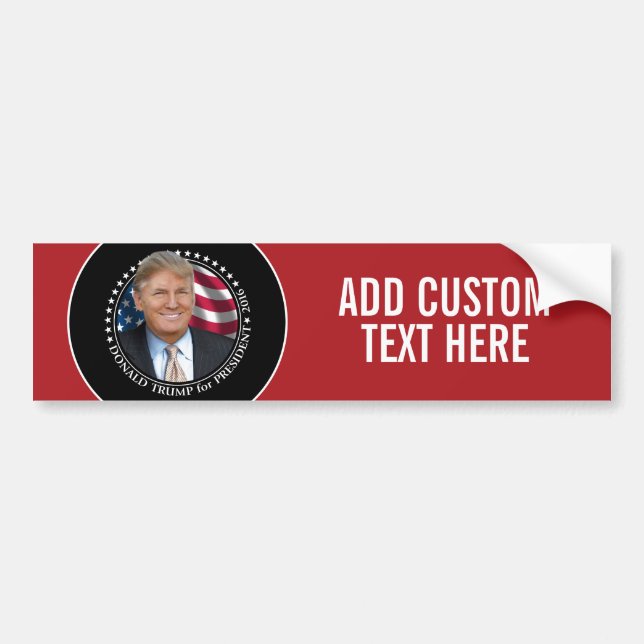 Donald Trump Foto - President 2016 Bildekal (Framsidan)