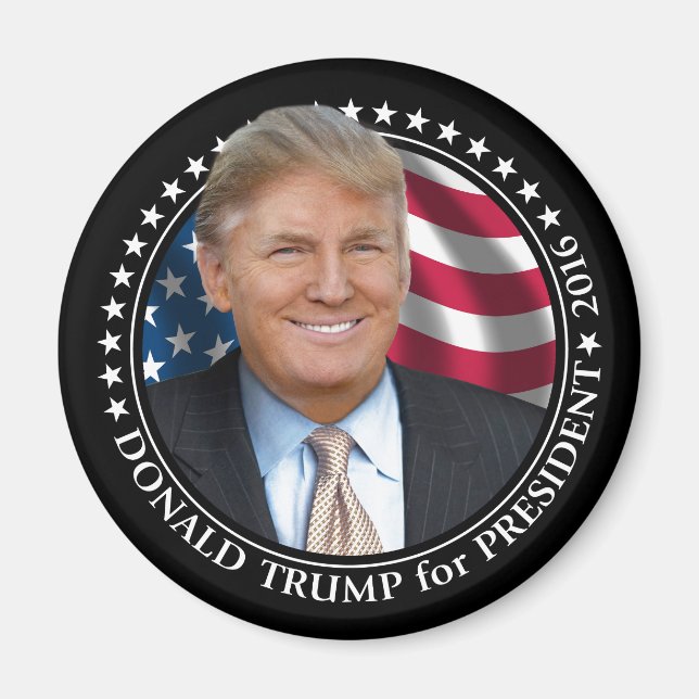 Donald Trump Foto - President 2016 Magnet (Framsidan)