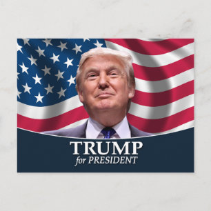 Donald Trump Foto - President 2016 Vykort