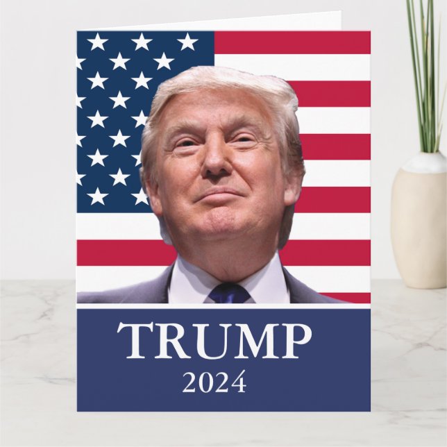Donald Trump Foto - President 2024 Kort (Framsida)
