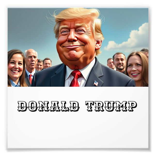 Donald Trump Fototryck (Framsidan)