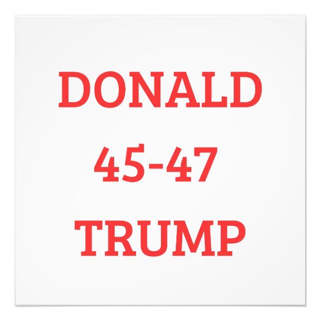 Donald Trump Fototryck (Framsidan)