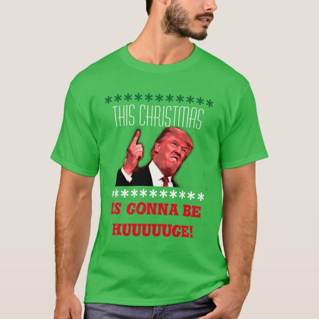 Donald Trump ful julT-tröja i grönt T Shirt (Framsida)