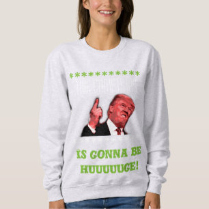 Donald Trump ful jultröja för kvinnor Tee