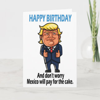 Donald Trump Funny Birthday Kort