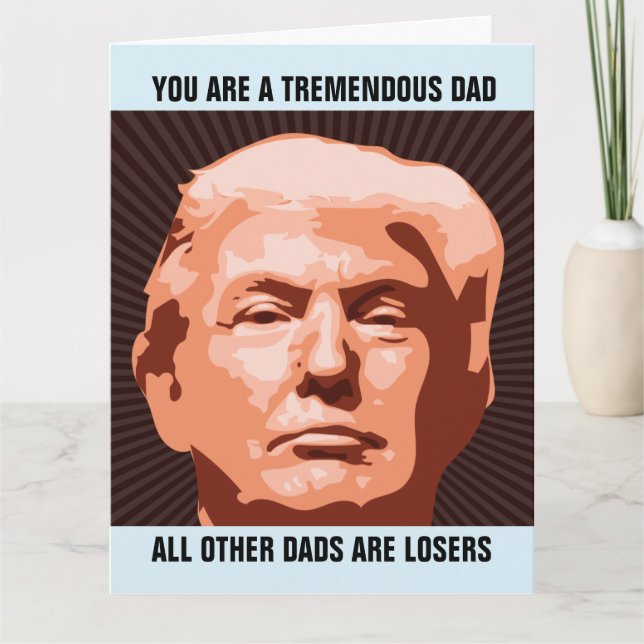 DONALD TRUMP FUNNY FARS DAG CARDS KORT (Framsida)