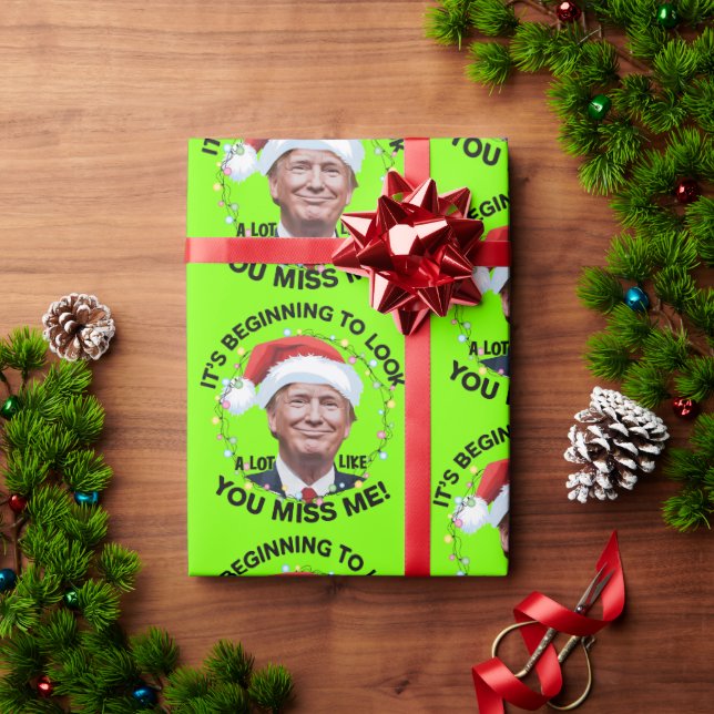 Donald Trump Funny jul MAGA Presentpapper (Julgåva)