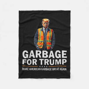 Donald Trump Garbyge Orange Reflective Safety Vest Fleecefilt