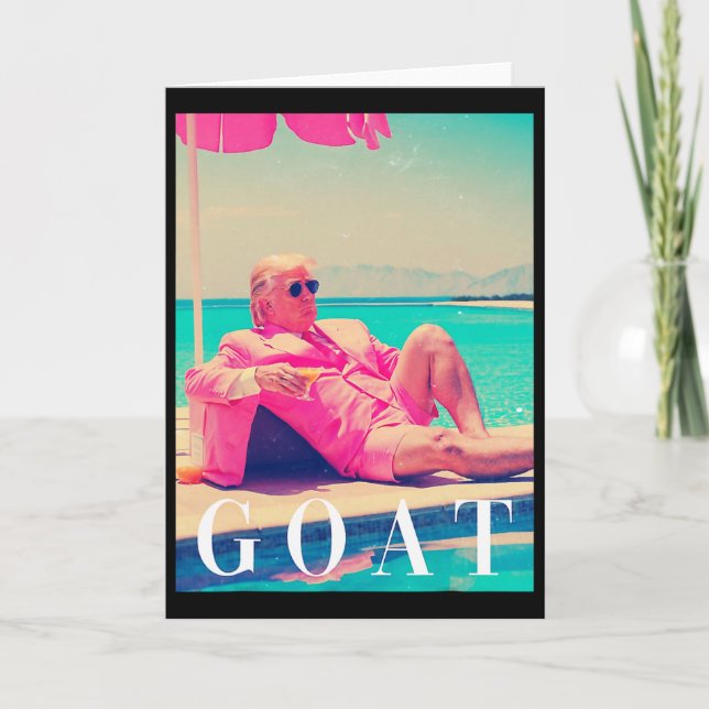 Donald Trump Get Rol Art Retro Meme  Kort (Framsida)