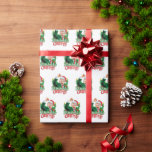 Donald Trump Gift Wrap Presentpapper<br><div class="desc">Jag kommer hem till julfonen Donald Trump Santa Unik Wrapping Papper</div>
