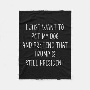 Donald Trump Gifts Pet My Hund Republican Conserva Fleecefilt
