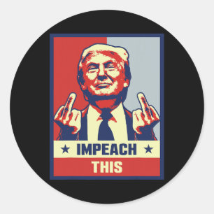 Donald Trump Gifts Republican Konservativ Impeach Runt Klistermärke