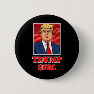Donald Trump Girl Funny Underbar America President Knapp