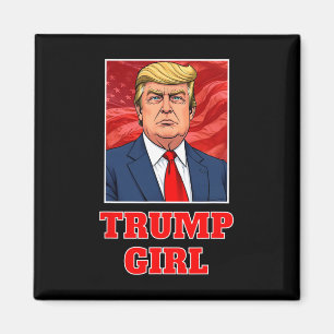 Donald Trump Girl Funny Underbar America President Magnet