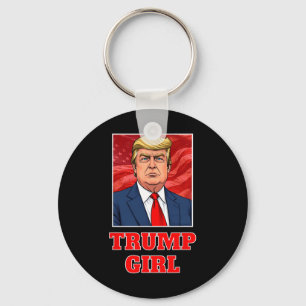 Donald Trump Girl Funny Underbar America President Nyckelring