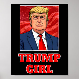 Donald Trump Girl Funny Underbar America President Poster