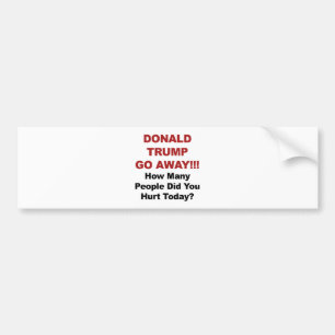 Donald Trump Go Away Bildekal