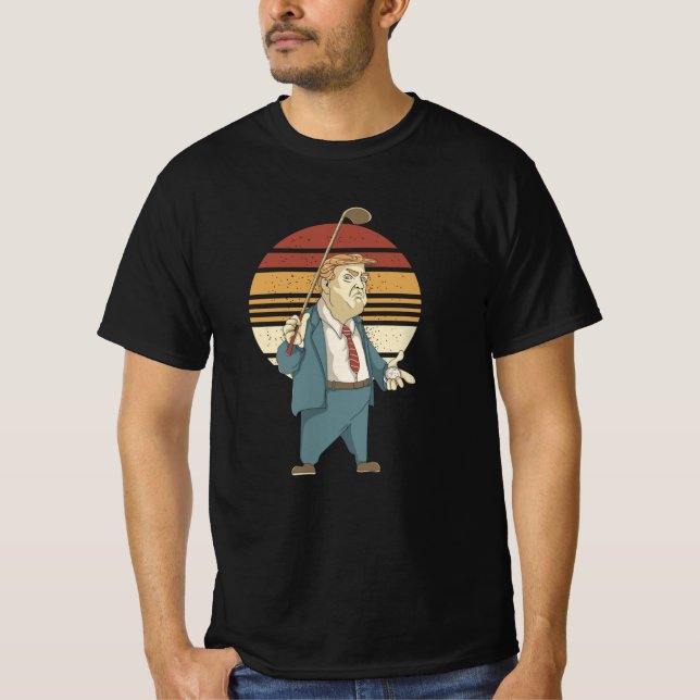 Donald Trump Golf Ice Cream T Shirt (Framsida)