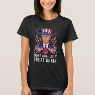 Donald Trump Gör 4:e Juli Större Igen T Shirt