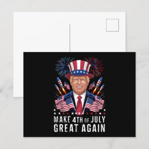 Donald Trump gör 4:e juli Underbar igen Vykort