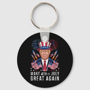 Donald Trump gör 4 juli fantastiskt igen Nyckelring