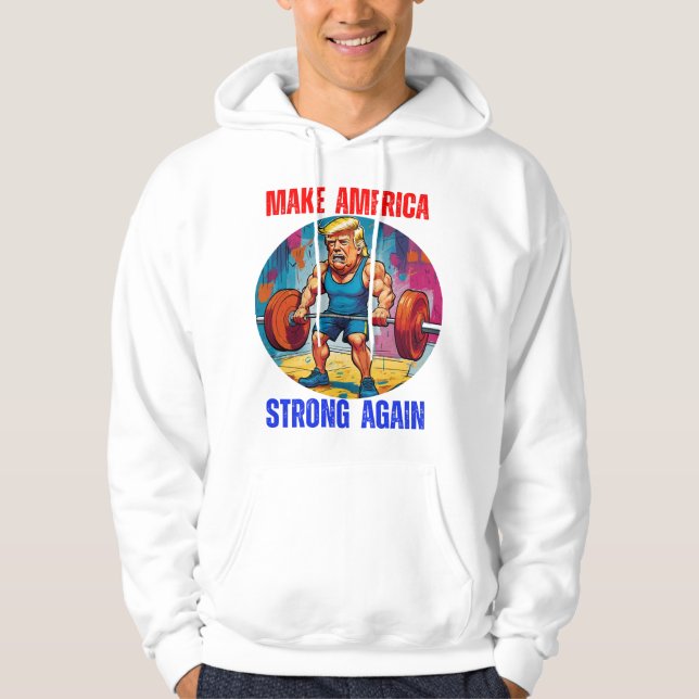 DONALD TRUMP - GÖR CHRISTMAS STARKANDE IGEN HOODIE (Framsida)