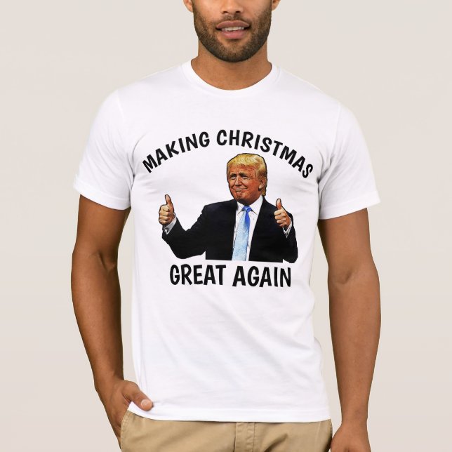 DONALD TRUMP GÖR CHRISTMAS UNDERBART IGAIN T- Shir T Shirt (Framsida)