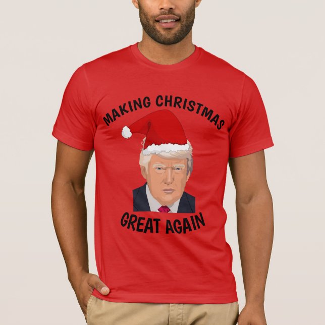DONALD TRUMP GÖR CHRISTMAS UNDERBART IGAIN T- Shir T Shirt (Framsida)