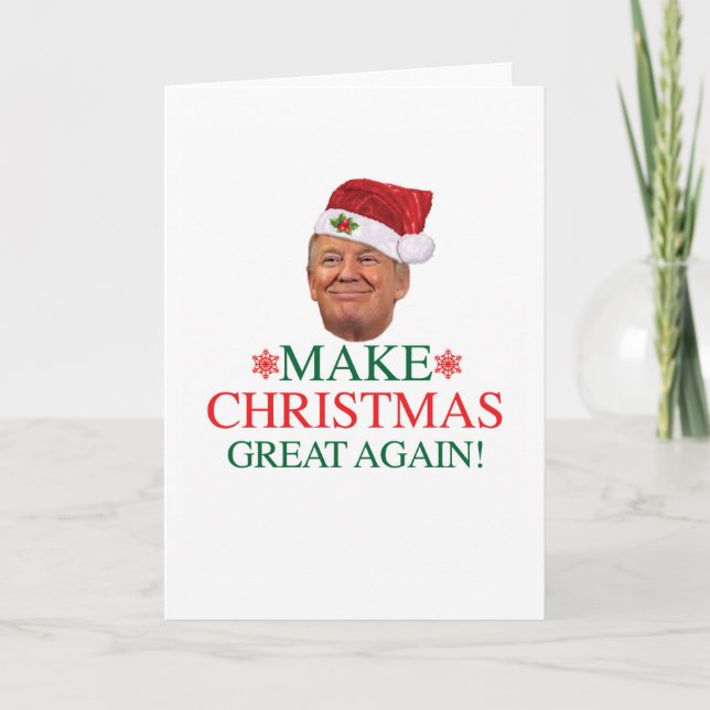 Donald Trump - gör jul underbar igen att card Helgkort (Framsida)