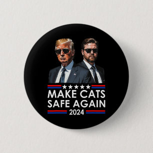 Donald Trump gör katter Säkra igen 2024 Debatation Knapp